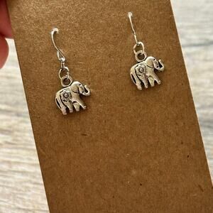 Elephant earrings dangly